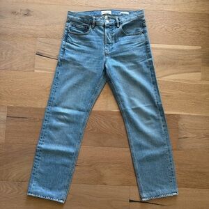 Frame Denim Light Blue Straight Jeans